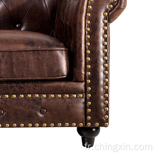 Chaise de bras Chesterfield Tinfted Canapé en gros meubles